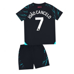 Manchester City Joao Cancelo #7 babykläder Tredje Tröja barn 2023-24 Korta ärmar (+ Korta byxor)